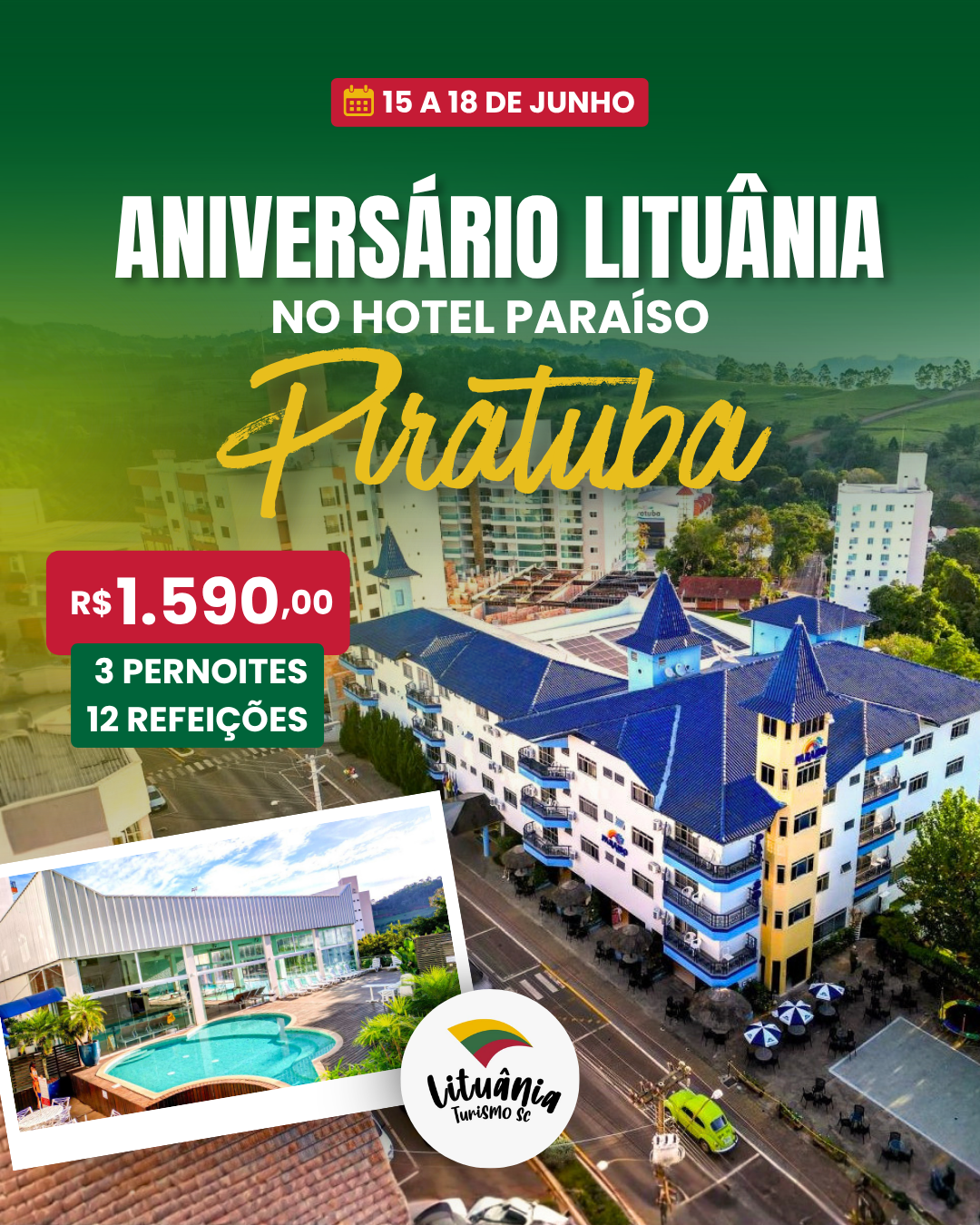 Aniversário da Lituânia Turismo no Hotel Paraíso 