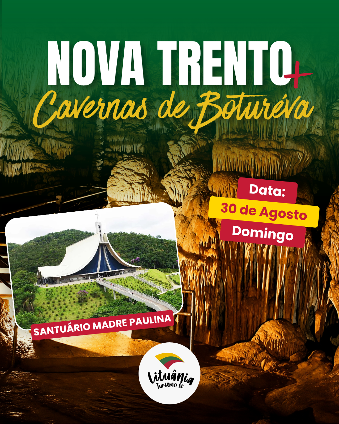 Nova Trento + Cavernas de Botuverá 