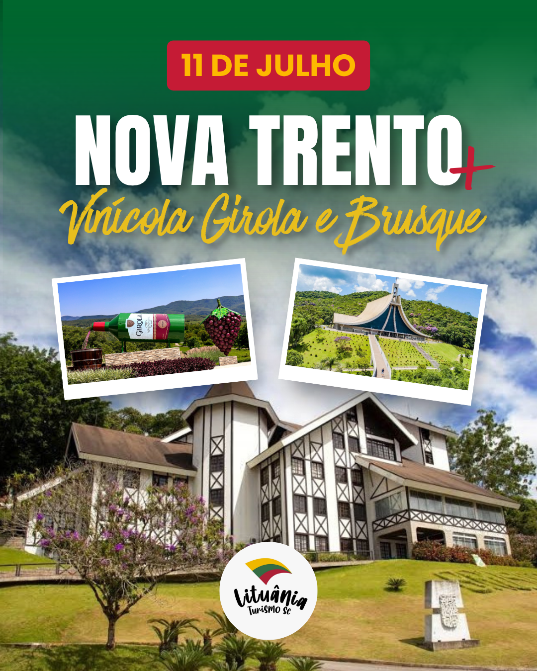 Nova Trento + Vinícola Girola + Brusque | 11 de julho